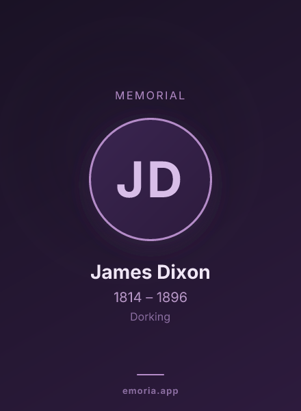 Memorial portrait of James Dixon