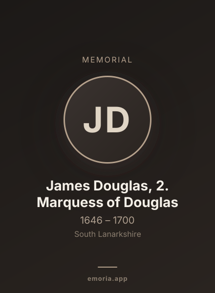 Memorial portrait of James Douglas, 2. Marquess of Douglas