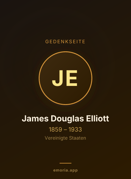 Gedenkportrait von James Douglas Elliott