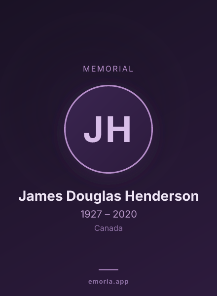 Memorial portrait of James Douglas Henderson