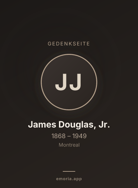 Gedenkportrait von James Douglas, Jr.