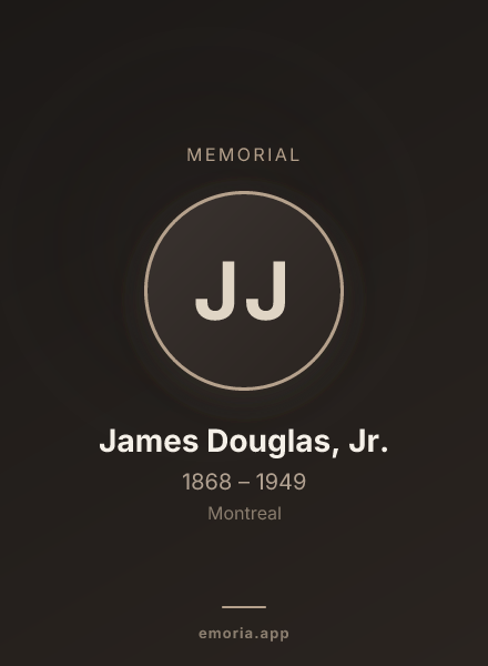Memorial portrait of James Douglas, Jr.