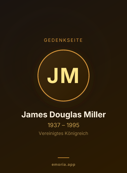 Gedenkportrait von James Douglas Miller