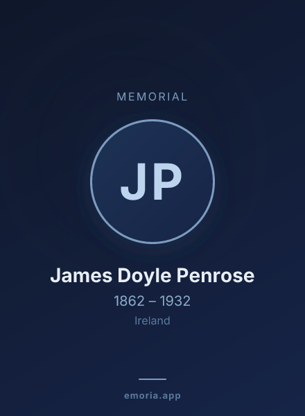 Memorial portrait of James Doyle Penrose