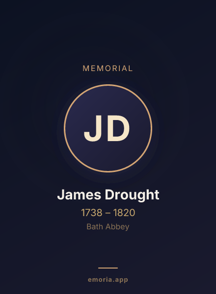 Memorial portrait of James Drought