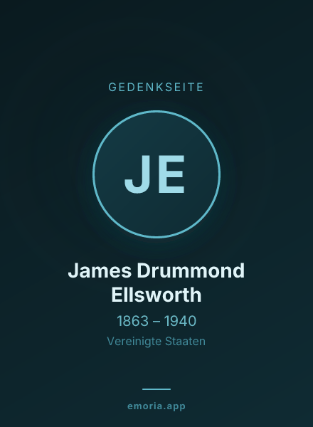 Gedenkportrait von James Drummond Ellsworth