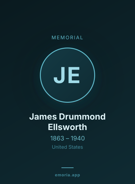Memorial portrait of James Drummond Ellsworth