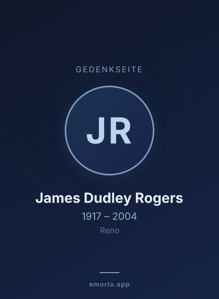 Gedenkportrait von James Dudley Rogers