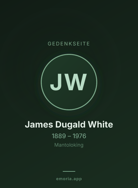 Gedenkportrait von James Dugald White