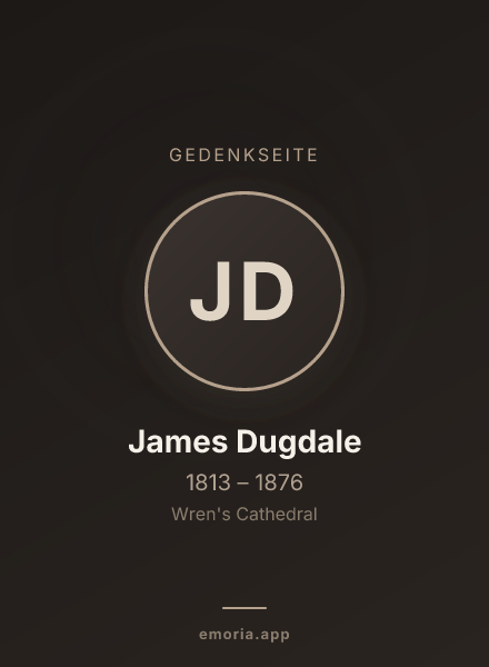 Gedenkportrait von James Dugdale