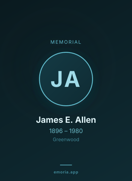Memorial portrait of James E. Allen