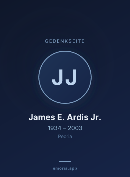Gedenkportrait von James E. Ardis Jr.
