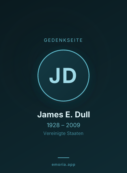Gedenkportrait von James E. Dull
