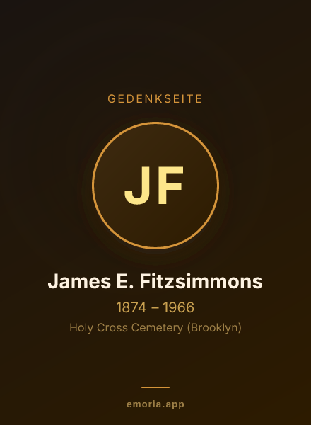 Gedenkportrait von James E. Fitzsimmons