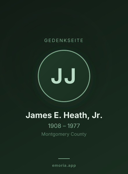 Gedenkportrait von James E. Heath, Jr.