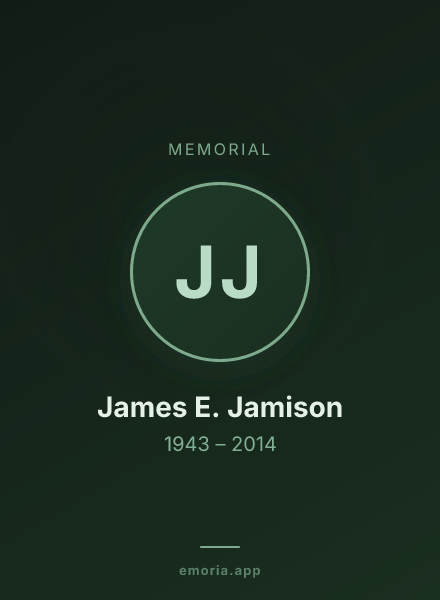 Memorial portrait of James E. Jamison
