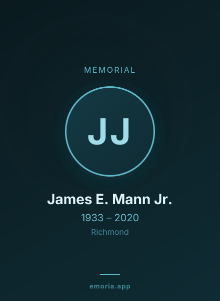 Memorial portrait of James E. Mann Jr.