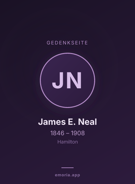 Gedenkportrait von James E. Neal