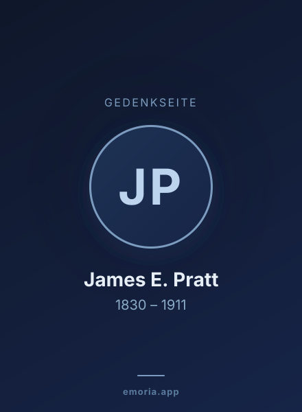 Gedenkportrait von James E. Pratt
