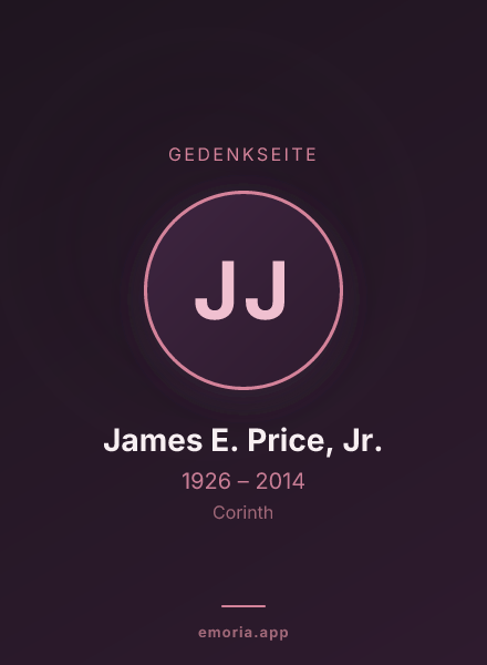 Gedenkportrait von James E. Price, Jr.