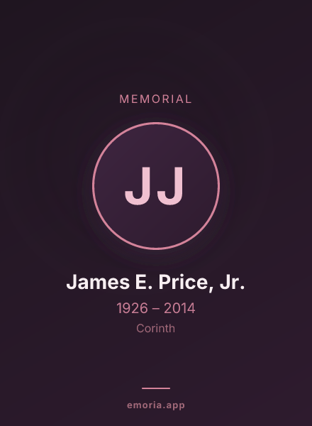 Memorial portrait of James E. Price, Jr.