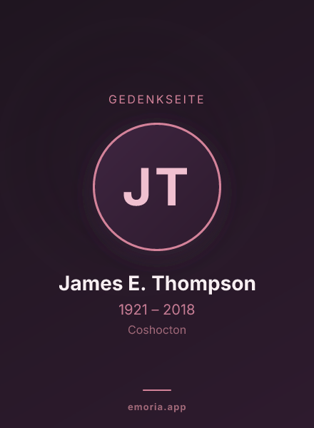 Gedenkportrait von James E. Thompson