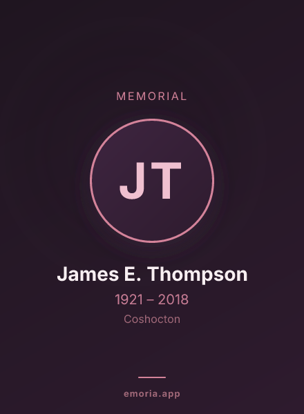 Memorial portrait of James E. Thompson