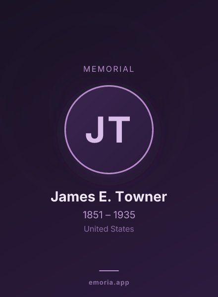 Memorial portrait of James E. Towner