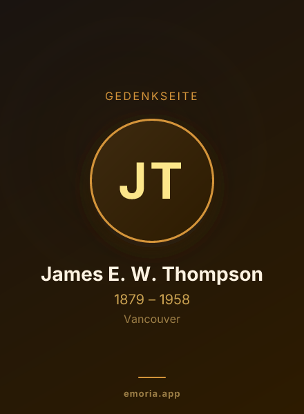 Gedenkportrait von James E. W. Thompson