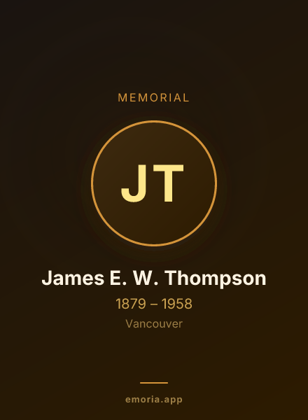 Memorial portrait of James E. W. Thompson