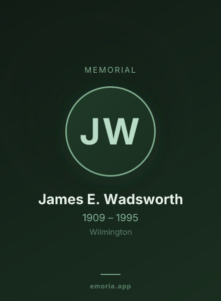Memorial portrait of James E. Wadsworth