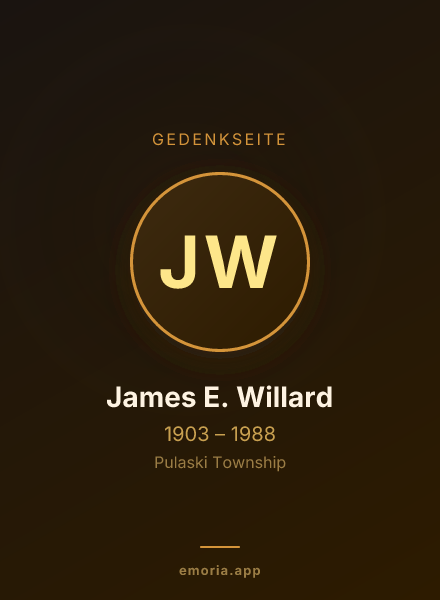 Gedenkportrait von James E. Willard