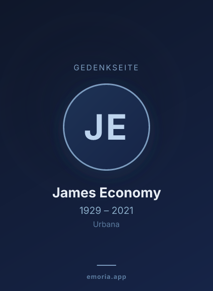 Gedenkportrait von James Economy
