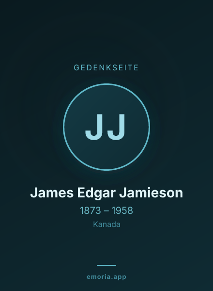 Gedenkportrait von James Edgar Jamieson