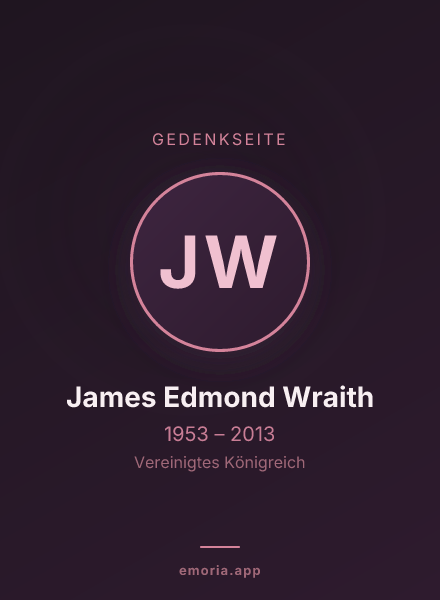 Gedenkportrait von James Edmond Wraith