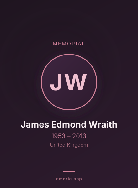 Memorial portrait of James Edmond Wraith