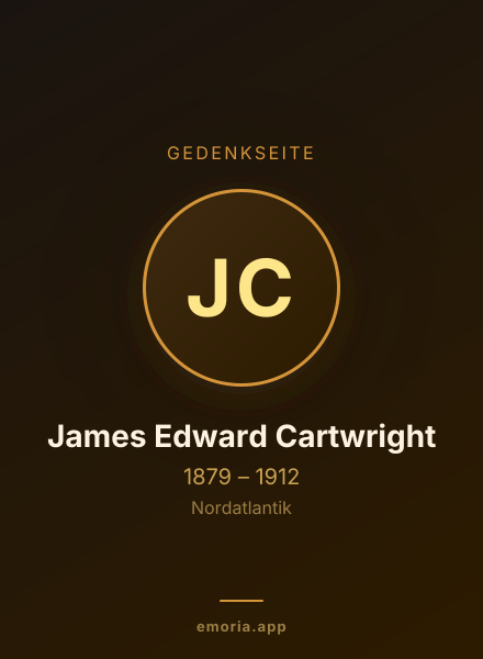 Gedenkportrait von James Edward Cartwright