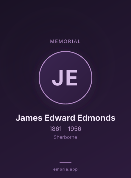 Memorial portrait of James Edward Edmonds