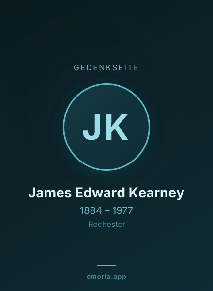Gedenkportrait von James Edward Kearney