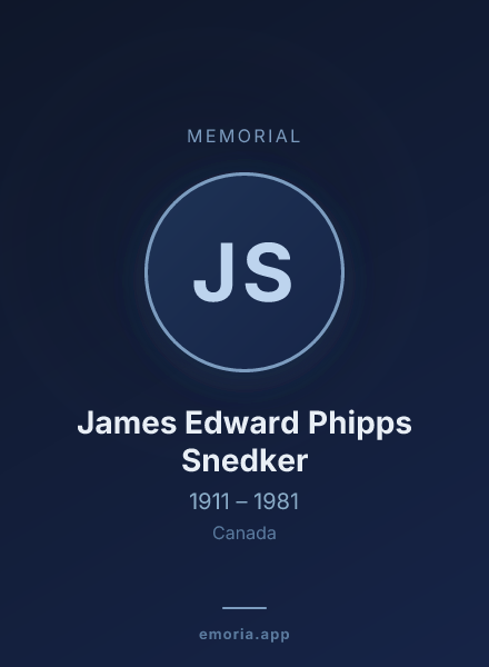 Memorial portrait of James Edward Phipps Snedker
