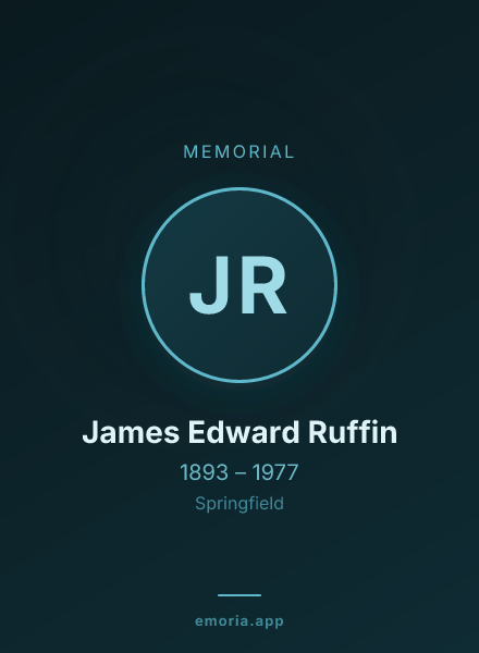 Memorial portrait of James Edward Ruffin
