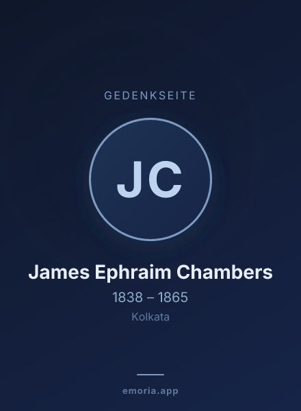 Gedenkportrait von James Ephraim Chambers