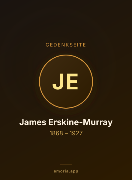 Gedenkportrait von James Erskine-Murray