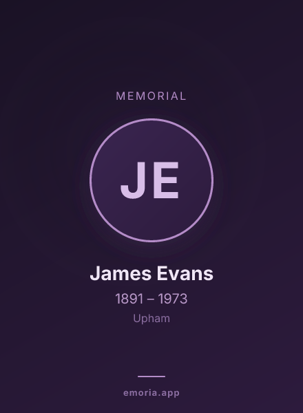Memorial portrait of James Evans