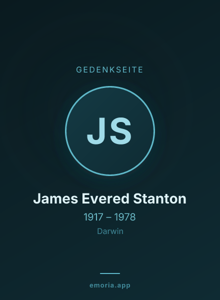Gedenkportrait von James Evered Stanton