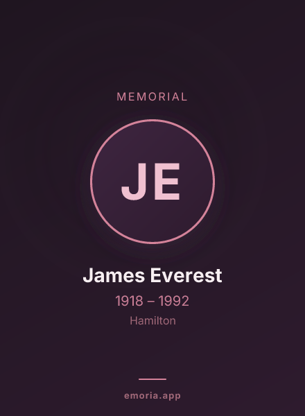 Memorial portrait of James Everest