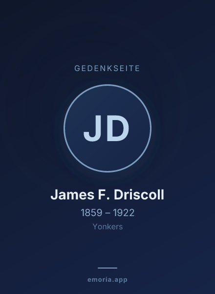 Gedenkportrait von James F. Driscoll