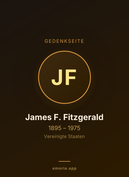 Gedenkportrait von James F. Fitzgerald