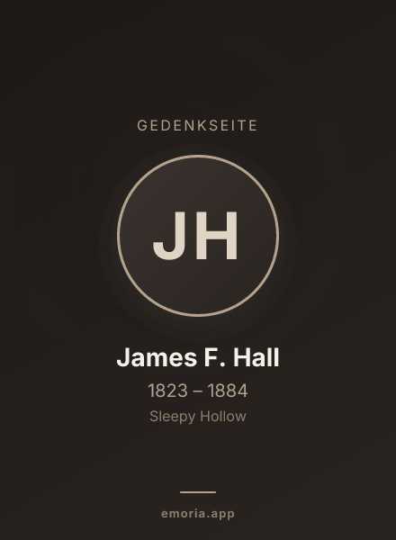 Gedenkportrait von James F. Hall