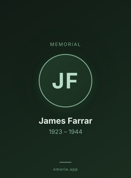 Memorial portrait of James Farrar